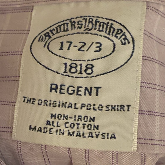 Brooks Brothers Purple Checkered Regent Shirt - Picture 3 of 5